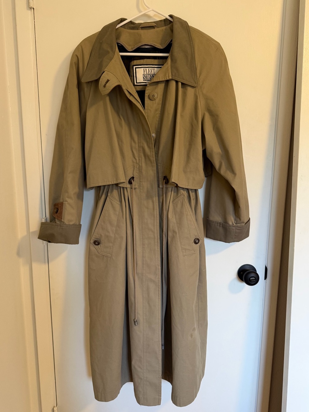 Women's Fleet Street Trench Coat, Khaki